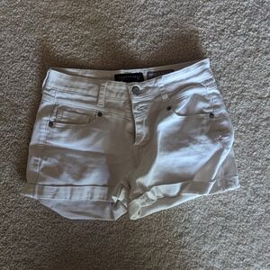 White Denim Shorts